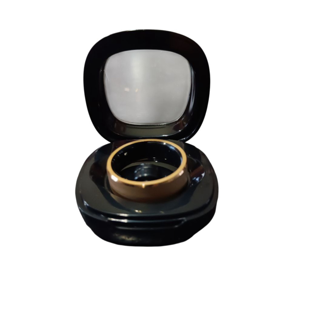 Smart Ring NWT Beautiful Brushed Gold Tone Fitness Tracker Sleep, HR, BP Steps - Picture 11 of 15